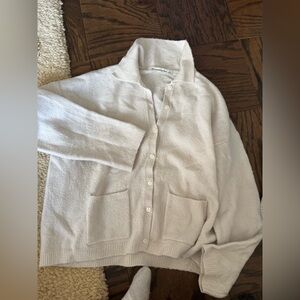 Abercrombie & Fitch Off-White Knit Cardigan